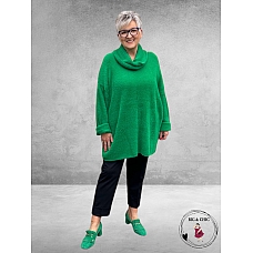 YOEK Trui  Losse Col  PELOSO Groen